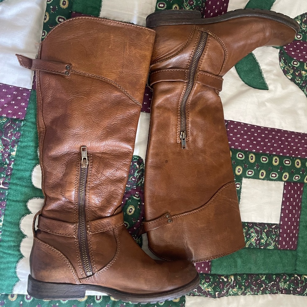 Brown Leather FRYE Phillips Riding Boot - Picture 12 of 13